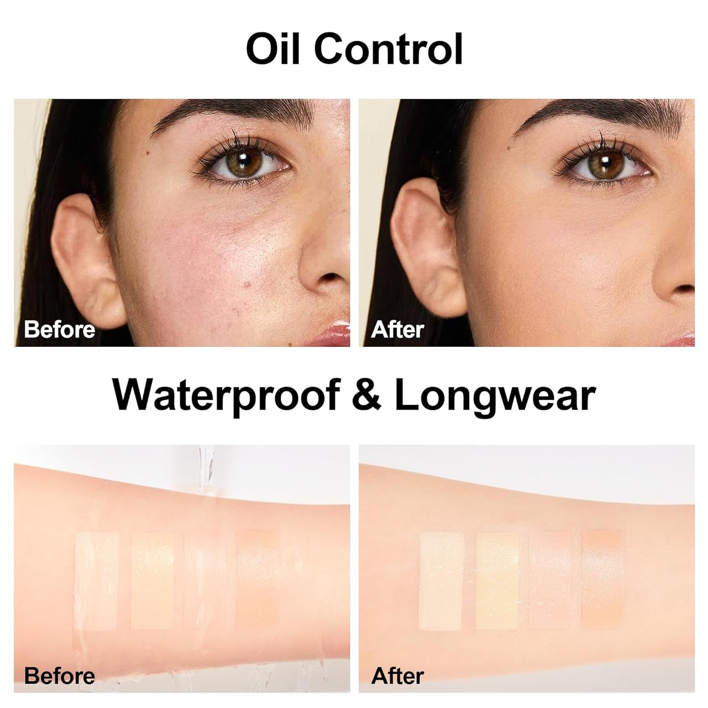 FV Waterproof Liquid Foundation, Oil-free & Long Lasting, Lightweight